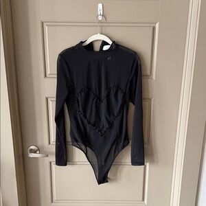 Fleur du Mal Black Heart Bodysuit for Kids